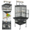 ZENSTYLE 59.3” Bird Cage with Rolling Stand Wrought Iron