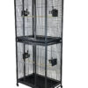 Green Parrot Bird Cage Double Up Twin Cage BC7650