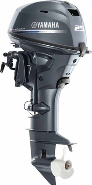2024 Yamaha F25SC 25HP 4-Stroke 15” Remote Steer Electric Start Power Trim and Tilt Outboard motor